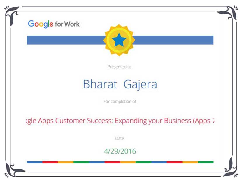 Google Apps Customer Success: Expanding Your Business Certificate